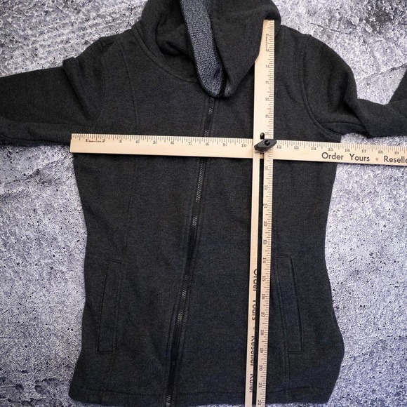 Puma Womans Sweatshirt Cowl Neck XS Asymmetrical full zip Hiking Running - Picture 6 of 13